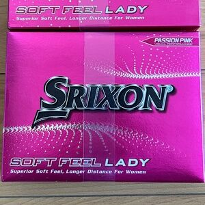 NEW 2 dozen Srixon Soft Feel Lady Pink golf balls. Women. 24 balls.